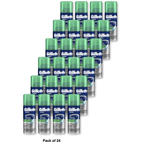 Gillette Series Sensitive Skin Shave Gel2.5Oz (Pack of 24)