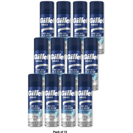 Gillette Series Shave Gel Moisturizing7Oz (Pack of 12)