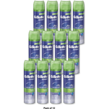 Gillette Series Shaving Gel With Soothing Aloe Sensitive Skin (Fromerly Sensitive Cool Wave)7Oz (Pack of 12)