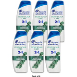 Head & Shoulders Itchy Scalp Care 2 in 1 Dandruff Shampoo and Conditioner 8.45Oz (Pack of 6)