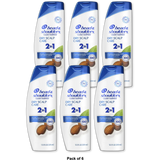 Head and Shoulders 2 in1 Dandruff Shampoo and Conditioner with Almond Oil 12.5Oz (Pack of 6)