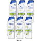 Head and Shoulders Dandruff Shampoo Green Apple 12.5Oz (Pack of 6)