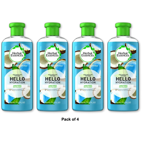 Herbal Essences Hello Hydration Moisturizing Conditioner 11.7Oz (Pack of 4)