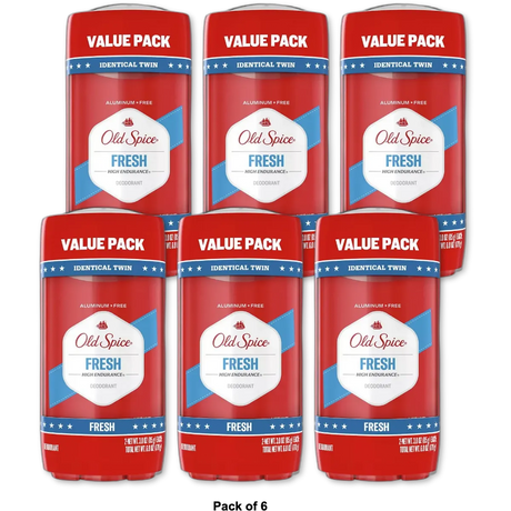 Old Spice High Endurance Fresh Deodorant 6Oz (Pack of 6)