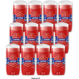 Old Spice Red Collection Captain Scent of Command Deodorant for Men 3Oz (Pack of 12)