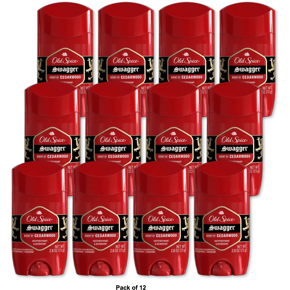 Old Spice Red Zone Invisible Solid Swagger 2.6Oz (Pack of 12)
