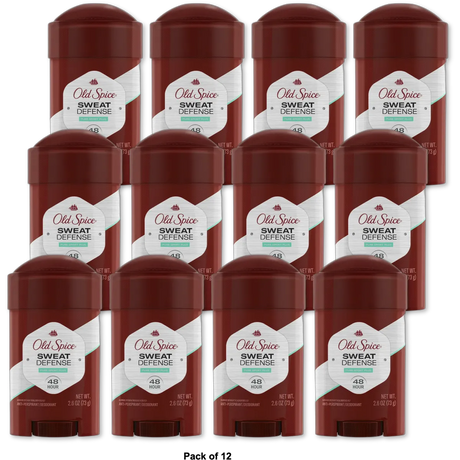 Old Spice Sweat Defense Antiperspirant Pure Sport Plus 2.6Oz (Pack of 12)