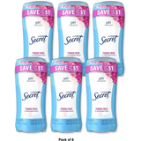 Secret Invisible Solid Powder Fresh Deodorant 5.2Oz (Pack of 6)