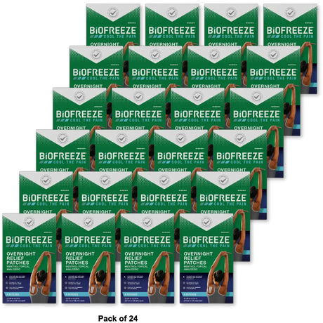 Biofreeze Overnight Joint and Muscle Pain Relief Patches 4oz (Pack of 24)
