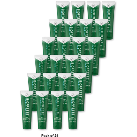Biofreeze Pain Relieving Gel Arthritis Muscle Joint and Back Pain Relief 3Oz (Pack of 24)