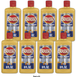 Brasso Multi-Purpose Metal Polish For Long-lasting Brilliant Shine 8Oz (Pack of 8)