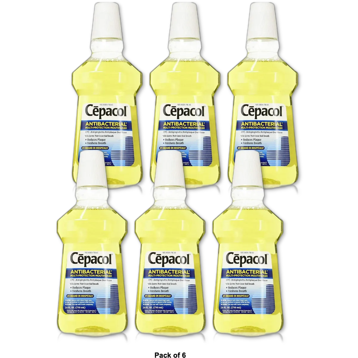 Cepacol Antibacterial Mouthwash And Gargle Gold24Oz (Pack of 6)