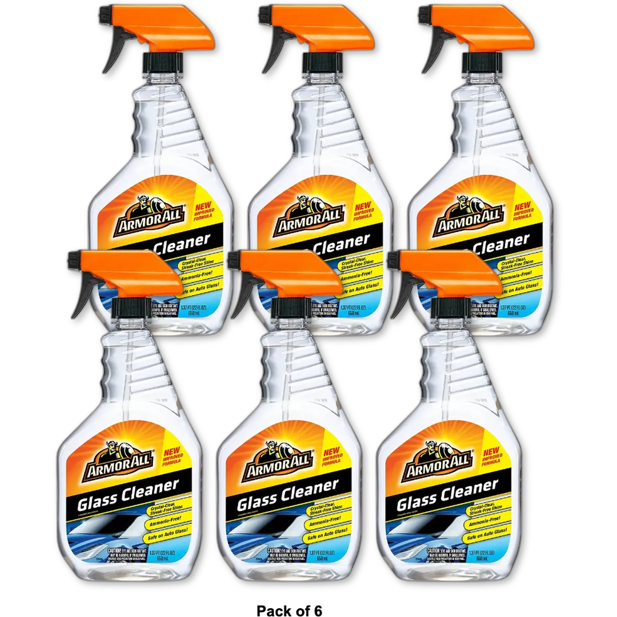 Armor All Auto Glass Cleaner 22Oz (Pack of 6)