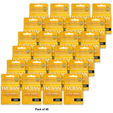 Trojans Condoms Ribbed Lubricated Latex 0.48oz (Pack of 48)