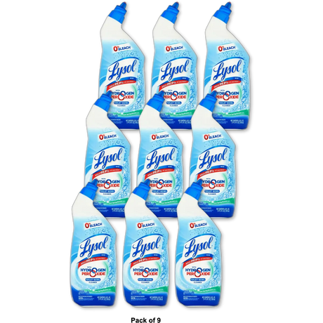 Lysol Bleach Free Hydrogen Peroxide Toilet Bowl Cleaner Fresh 24Oz (Pack of 9)