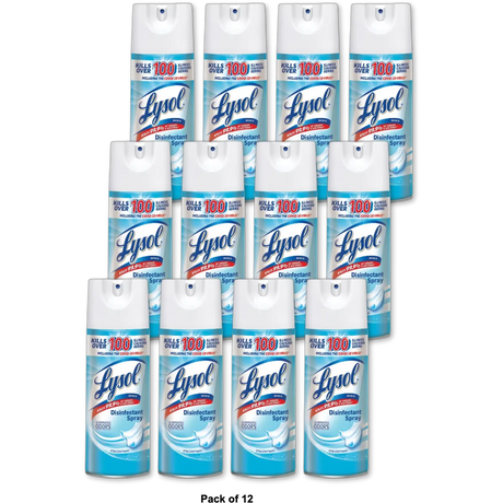 Lysol Crisp Linen Scent Disinfectant Spray12.5Oz (Pack of 12)