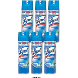 Lysol Disinfect Spray With Spring Waterfall Scent 19Oz (Pack of 6)