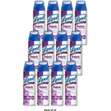 Lysol Lavender Disinfectant Spray Fabric 15Oz (Pack of 12)