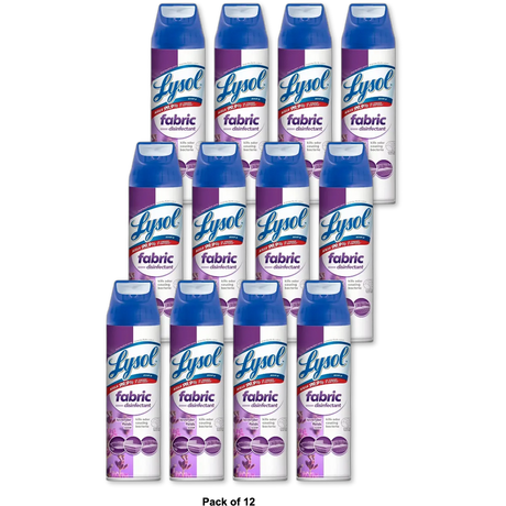 Lysol Lavender Disinfectant Spray Fabric 15Oz (Pack of 12)