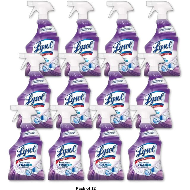 Lysol Mold And Mildew Remover With Bleach 32Oz (Pack of 12)