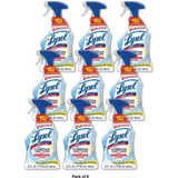 Lysol Multi Purpose Cleaner Spray For Cleaning and Disinfecting Bleach Free Citrus Scent 32Oz (Pack of 9)