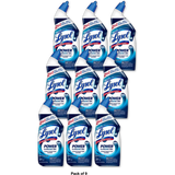 Lysol Toilet Bowl Cleaner Gel For Cleaning and Disinfecting Stain Removal 24Oz (Pack of 9)