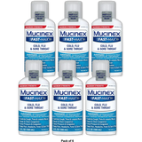 Mucinex Fast-Max Cold Flu And Sore Throat Liquid For Ages 12 Plus 6Oz (Pack Of 6)