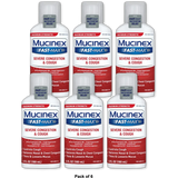Mucinex Fast-Max Severe Congestion & Cough Relief Liquid 6Oz (Pack Of 6)