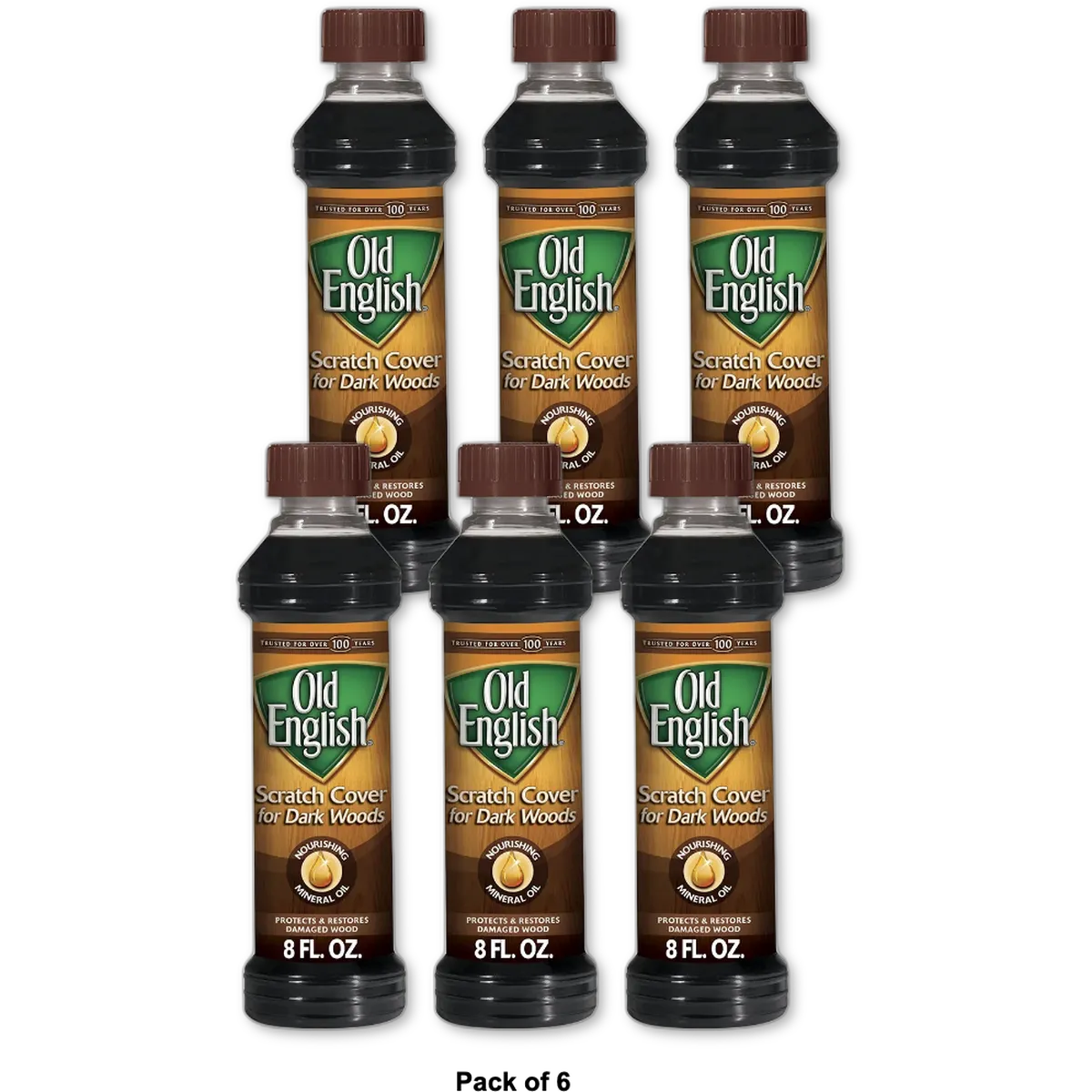 Old English Scratch Cover for Dark Woods 8Oz (Pack of 6)