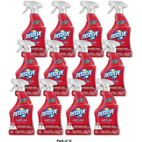 Resolve Carpet Cleaner Spray Spot And Stain Remover 22Oz (Pack of 12)