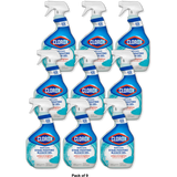 Clorox Bathroom Bleach Gel Multi Surface Cleaner Spray 30Oz (Pack of 9)