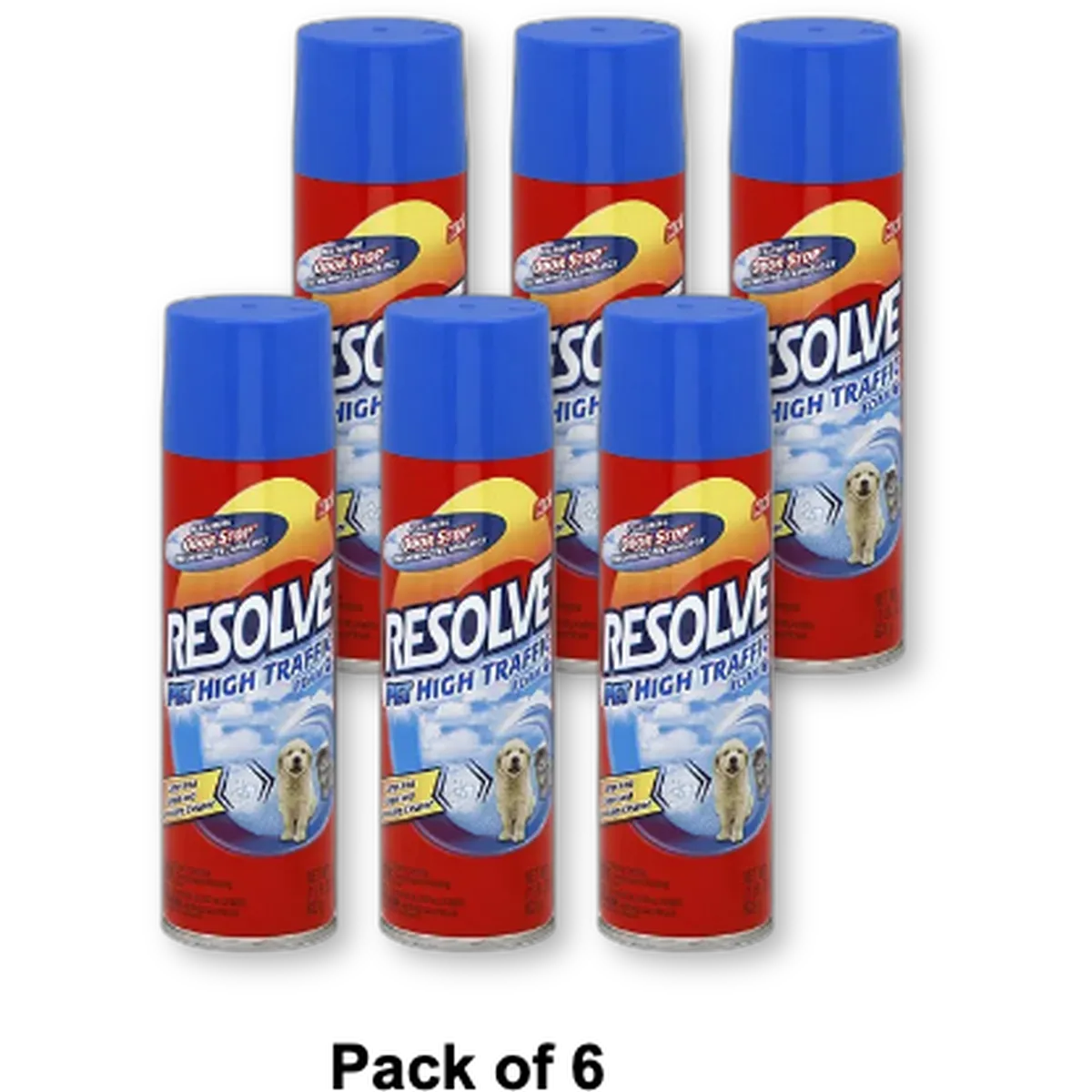 Resolve Pet High Traffic Foam Large Area Carpet Cleaner22Oz (Pack of 6)