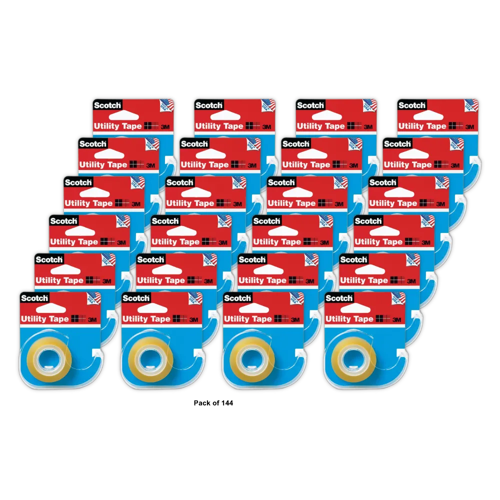 3M ScotchMagic Utility Tape 0.5in x 700in 1.76 Oz (Pack of 144)