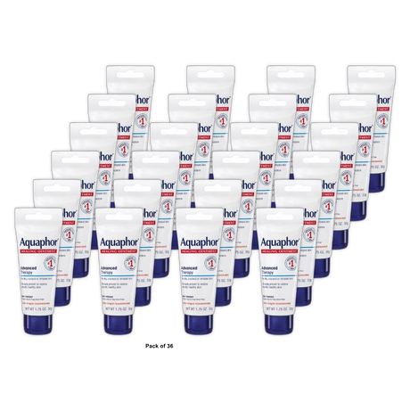 Aquaphor Healing Ointment Advanced Therapy For Dry Cracked Or Irritated Skin 1.75Oz (Pack of 36)