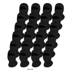 GC Basic Face Cover Adult Black/Black (Pack of 50)