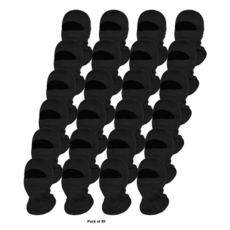 GC Basic Face Cover Adult Black/Black (Pack of 50)