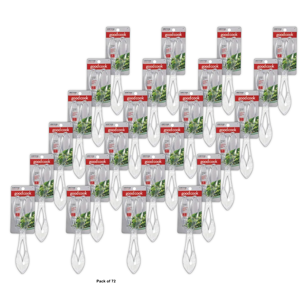 Good Cook Plastic Salad Tongs 3.2Oz (Pack of 72)