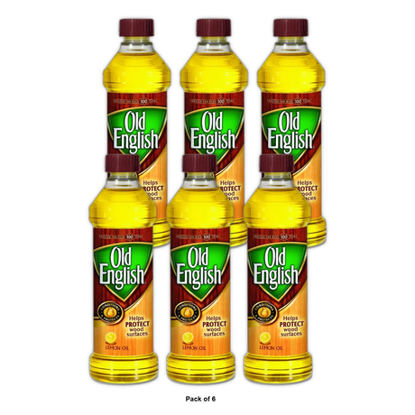 Old English Wood Conditioner and Cleaner Lemon Oil 16Oz (Pack of 6)