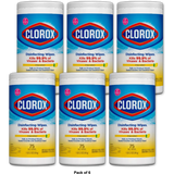 Clorox Disinfecting Wipes Bleach Free Cleaning Wipes 2.2Oz (Pack Of 6)