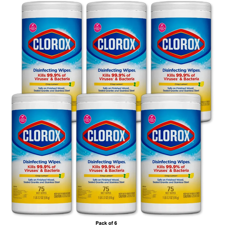 Clorox Disinfecting Wipes Bleach Free Cleaning Wipes 2.2Oz (Pack Of 6)
