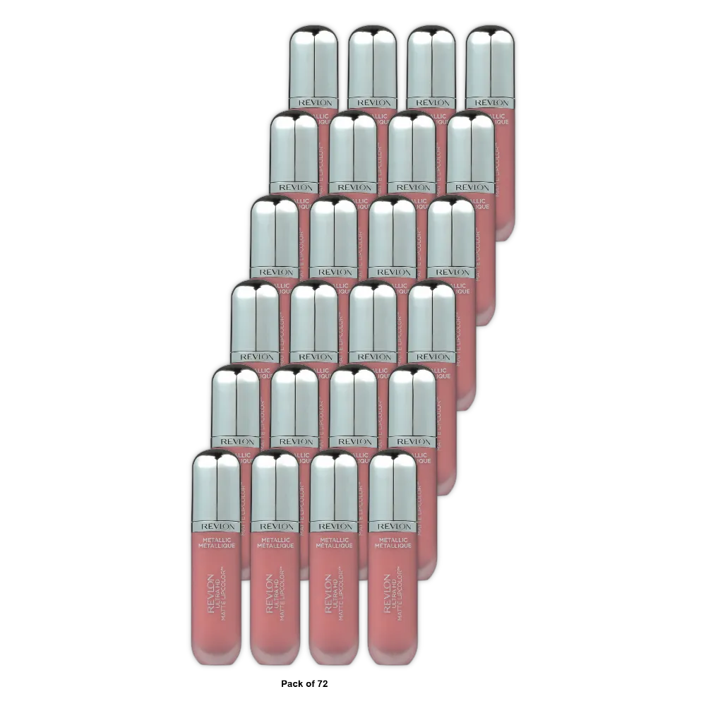 Revlon Ultra Hd Metallic Matte Liquid Lipcolor Gleam 0.2Oz (Pack Of 72)
