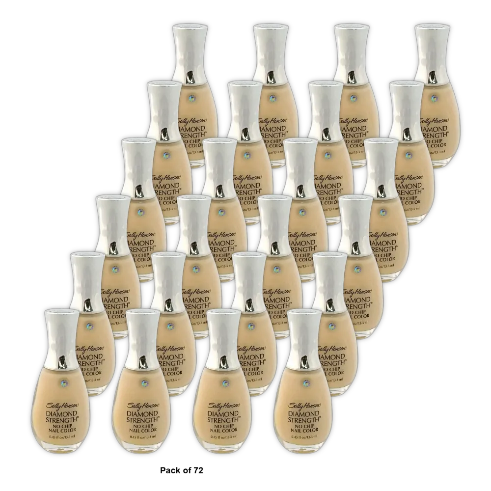 Sally Hansen Diamond Strength No Chip Nail Color #13 Baguette Beige 0.45Oz (Pack of 72)