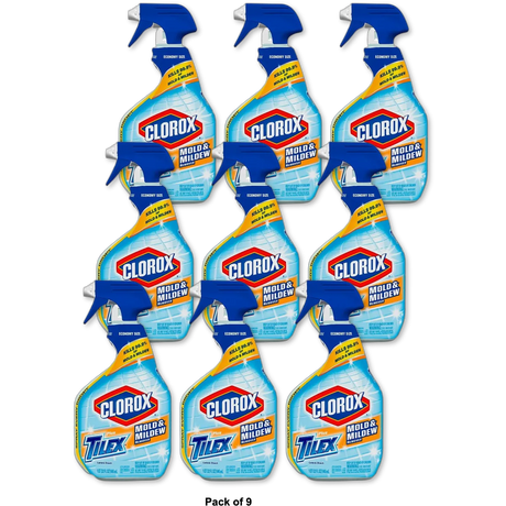 Clorox Plus Tilex Mold And Mildew Remover Spray 32Oz (Pack of 9)