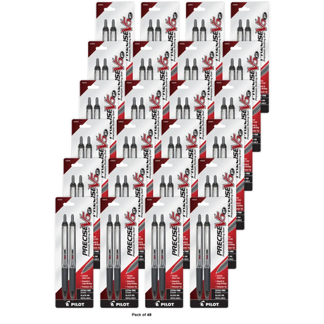 Pilot Precise V5 RT Retractable Rollerball Pens Extra Fine Point Black Ink 1 EA 0.635oz (Pack of 48)