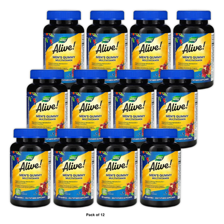 Natures Way Alive Mens Multivitamin Gummies60 Ea 9oz (Pack of 12)