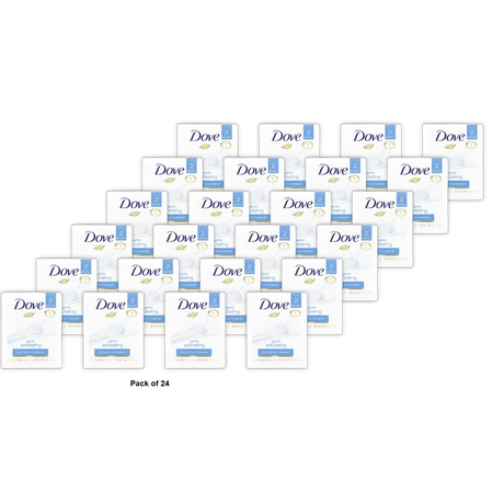 Dove Moisturizing Lotion Gentle Exfoliating Beauty Bar Soap 2 Ea 4.25Oz (Pack of 24)