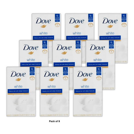 Dove Original Moisturizer Cream Bar White 6 Ea 3.17Oz (Pack of 9)