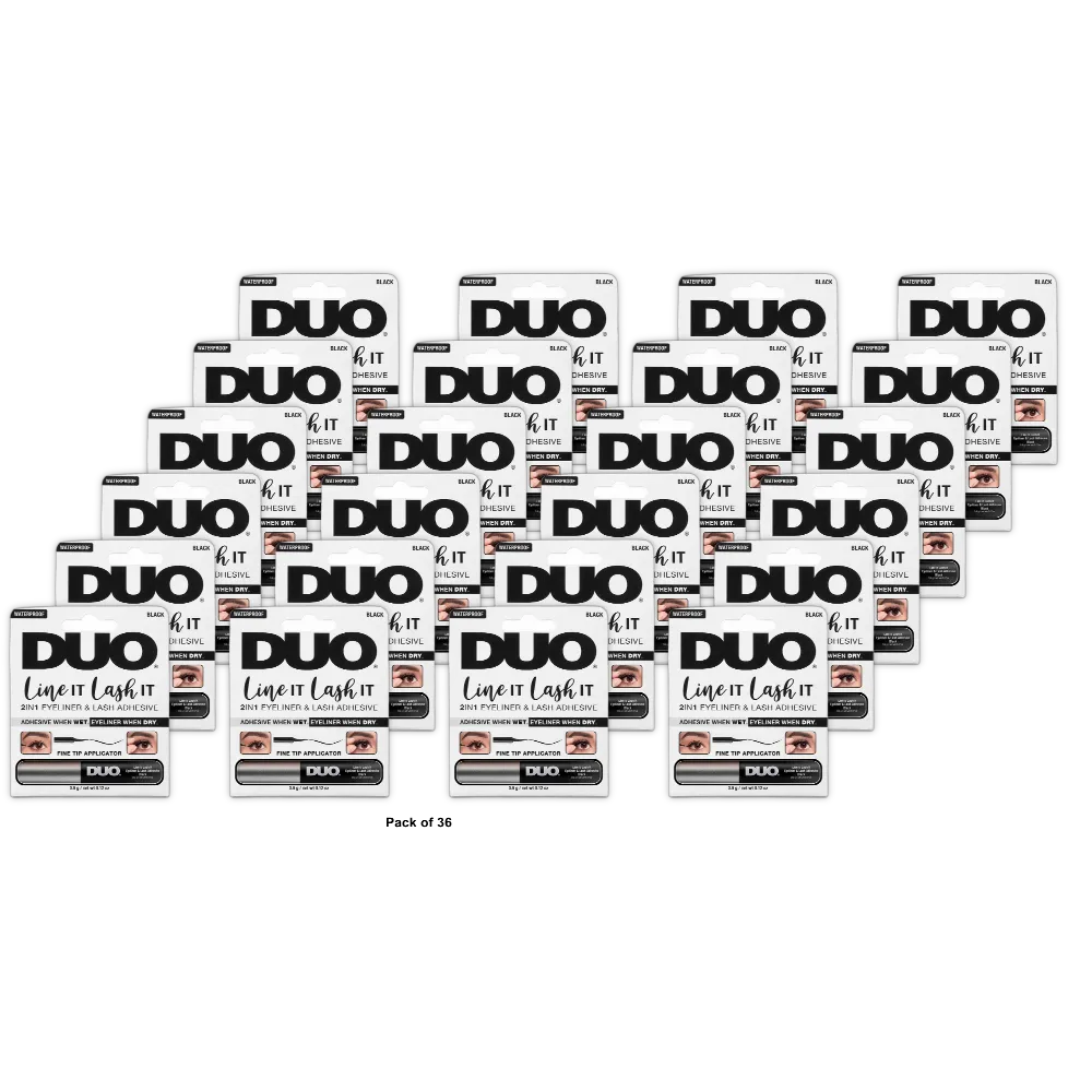 Ardell Duo 2 In 1 Eyeliner And Lash Adhesive 0.12Oz (Pack Of 36)