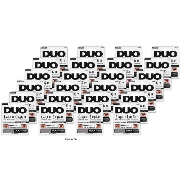 Ardell Duo 2 In 1 Eyeliner And Lash Adhesive 0.12Oz (Pack Of 36)