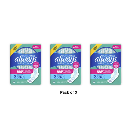 Always Discreet Underwear Size 3 X-Large 38 Count 19.2Oz (Pack of 3)